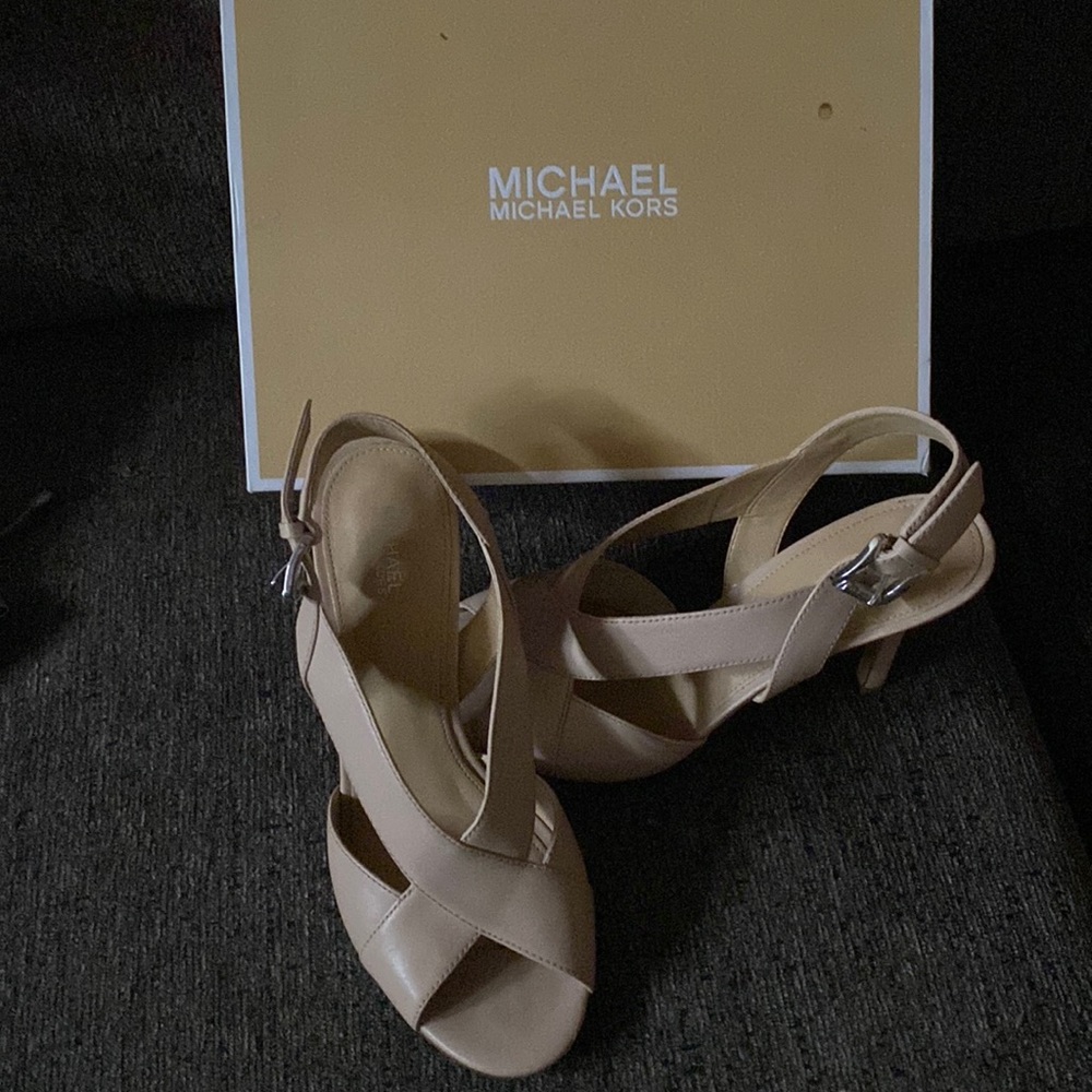Lightly worn Michael Kors low heel sandals